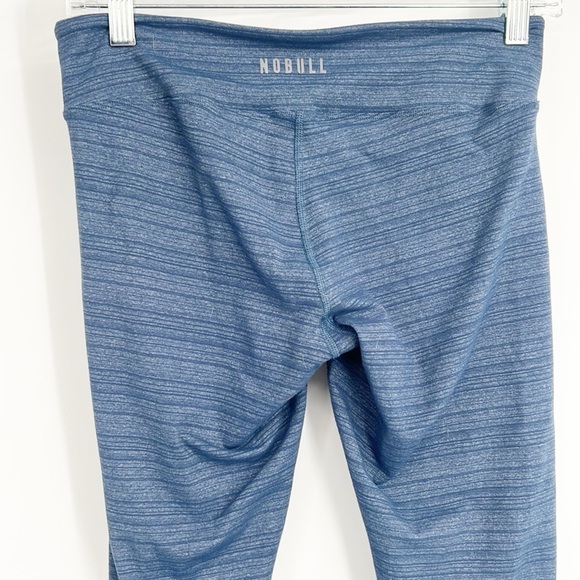 NOBULL Blue Space Dyed Capri Leggings size Medium - Picture 4 of 8